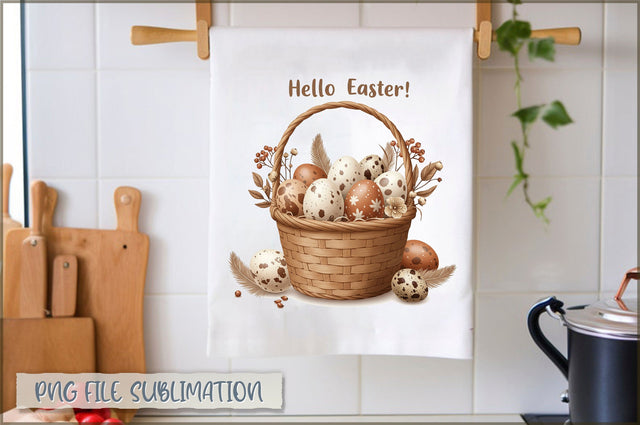Easter Kitchen Towel Sublimation Sublimation Shetara Begum 