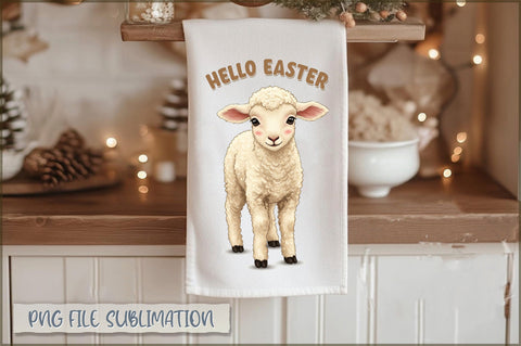 Easter Kitchen Towel Sublimation Sublimation Shetara Begum 