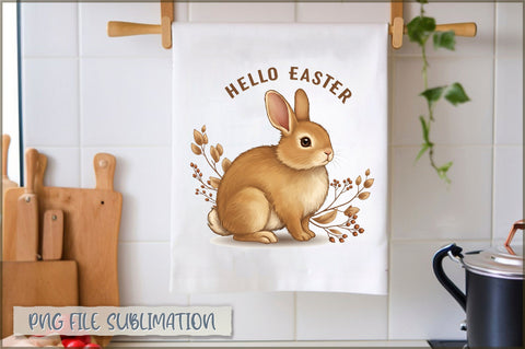 Easter Kitchen Towel Sublimation Sublimation Shetara Begum 