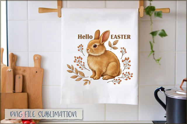 Easter Kitchen Towel Sublimation Sublimation Shetara Begum 