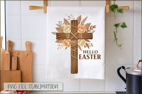 Easter Kitchen Towel Sublimation Sublimation Shetara Begum 