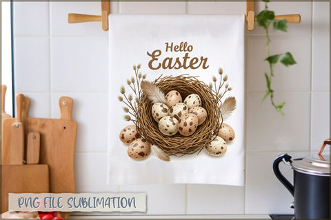 Easter Kitchen Towel Sublimation Sublimation Shetara Begum 