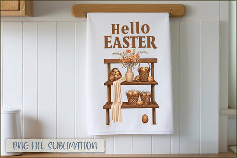 Easter Kitchen Towel Sublimation Sublimation Shetara Begum 