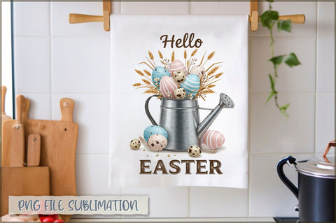 Easter Kitchen Towel Sublimation Sublimation Shetara Begum 