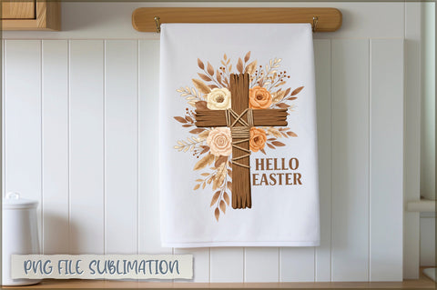 Easter Kitchen Towel Sublimation Sublimation Shetara Begum 