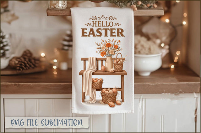 Easter Kitchen Towel Sublimation Sublimation Shetara Begum 