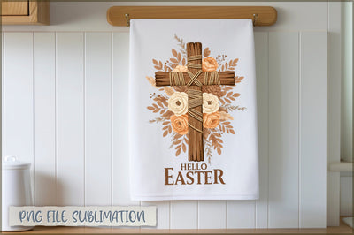 Easter Kitchen Towel Sublimation Sublimation Shetara Begum 
