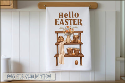 Easter Kitchen Towel Sublimation Sublimation Shetara Begum 