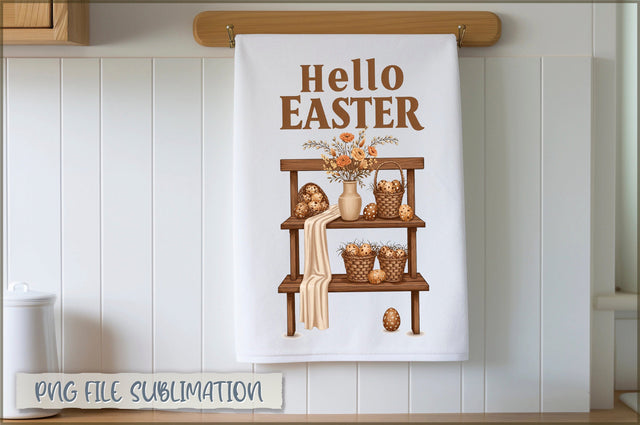 Easter Kitchen Towel Sublimation Sublimation Shetara Begum 