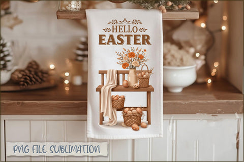 Easter Kitchen Towel Sublimation Sublimation Shetara Begum 
