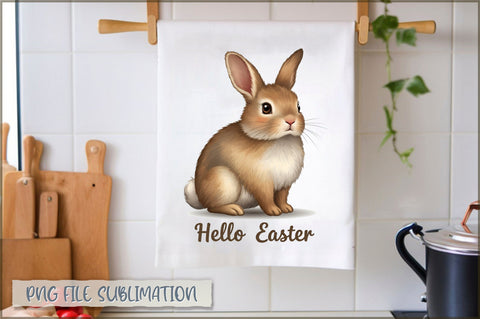 Easter Kitchen Towel Sublimation Sublimation Shetara Begum 