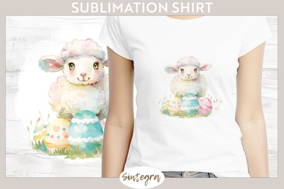 Easter Lamb v10 T-shirt Sublimation Sublimation Sintegra 
