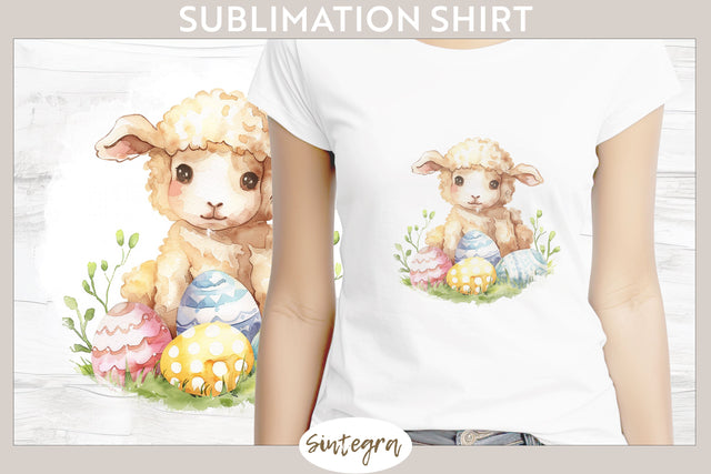 Easter Lamb v3 T-shirt Sublimation Sublimation Sintegra 
