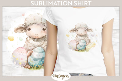 Easter Lamb v8 T-shirt Sublimation Sublimation Sintegra 