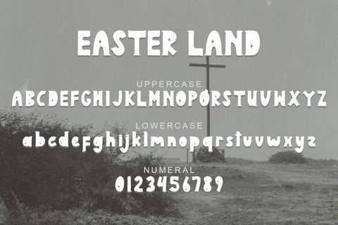 Easter Land Font Prasetya Letter 