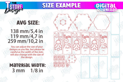 Easter Lantern | 3D Lantern | Shadow Lamp | Desktop Lamp | Easter Design | CNC File SVG The T Store Design 