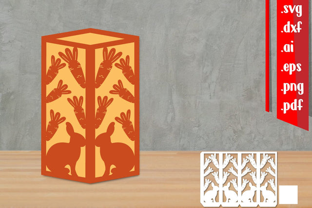 Easter Lantern Papercut 2 3D Paper zafrans studio 