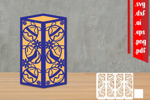 Easter Lantern Papercut 3 3D Paper zafrans studio 