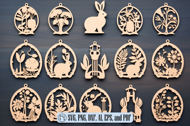 Easter Laser Cut SVG Bundle SVG MD JOYNAL ABDIN 