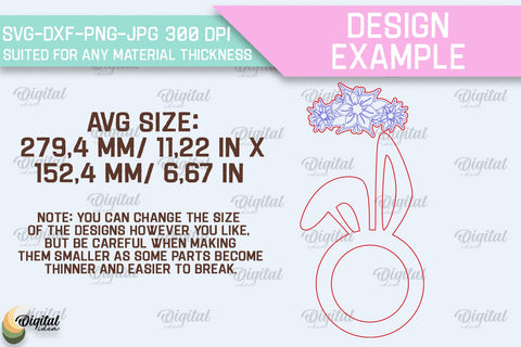 Easter Laser Cut Wreath SVG Bundle. Easter Bunny Laser Cut SVG Evgenyia Guschina 