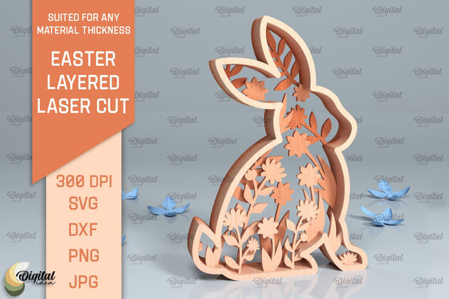 Easter Layered Decor SVG. 3D Easter Laser Cut SVG Evgenyia Guschina 