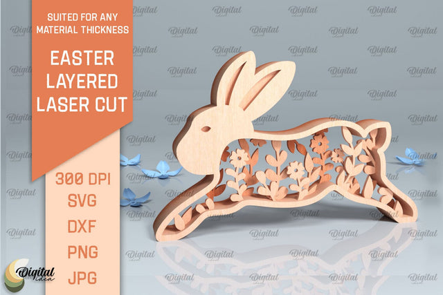 Easter Layered Decor SVG. 3D Easter Laser Cut SVG Evgenyia Guschina 