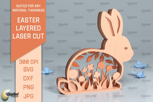 Easter Layered Decor SVG. 3D Easter Laser Cut SVG Evgenyia Guschina 