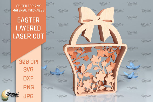 Easter Layered Decor SVG. 3D Easter Laser Cut SVG Evgenyia Guschina 
