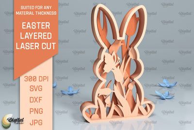 Easter Layered Decor SVG. 3D Easter Laser Cut SVG Evgenyia Guschina 