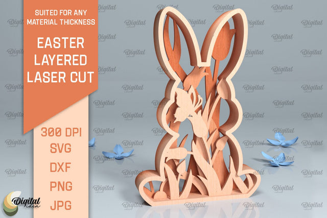 Easter Layered Decor SVG. 3D Easter Laser Cut SVG Evgenyia Guschina 