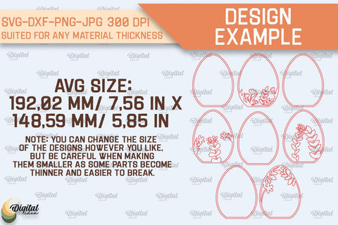 Easter Layered Decor SVG Bundle. 3D Easter Laser Cut SVG Evgenyia Guschina 