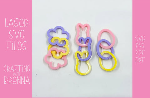 Easter Linked Earrings Bundle Laser SVG File SVG Crafting With Brenna 