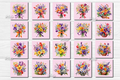 Easter magnet bundle Magnet sublimation bundle Easter fridge magnets Dishwasher magnet Square Magnet png Magnet bundle Sublimation Createya Design 