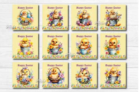 Easter magnet bundle Magnet sublimation bundle Easter fridge magnets Dishwasher magnet Square Magnet png Magnet bundle Sublimation Createya Design 