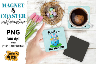 Easter magnet sublimation/Easter coaster sublimation gnome Sublimation Yustaf Art Store 