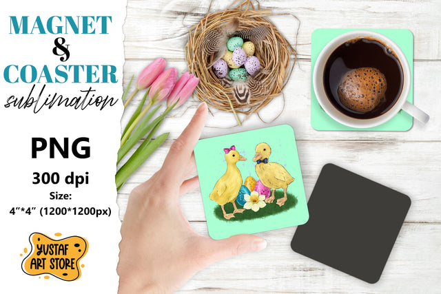 Easter magnet sublimation/Easter coaster sublimation Sublimation Yustaf Art Store 