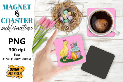 Easter magnet sublimation/Easter coaster sublimation Sublimation Yustaf Art Store 