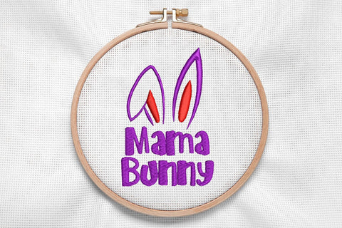 Easter Mama Bunny for Machine Embroidery Embroidery/Applique DESIGNS SvgOcean 
