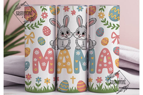 Easter Mama Tumbler Wrap PNG Sublimation sassyprint 