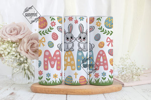 Easter Mama Tumbler Wrap PNG Sublimation sassyprint 