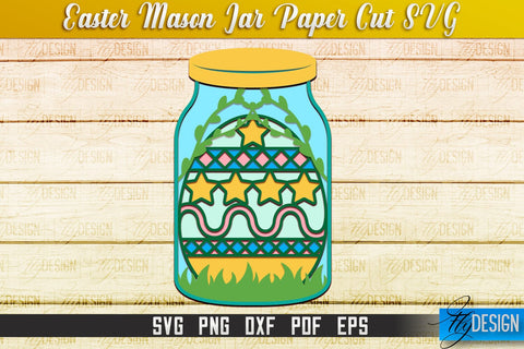Easter Mason Jar SVG | Kitchen Design | SVG File SVG Fly Design 