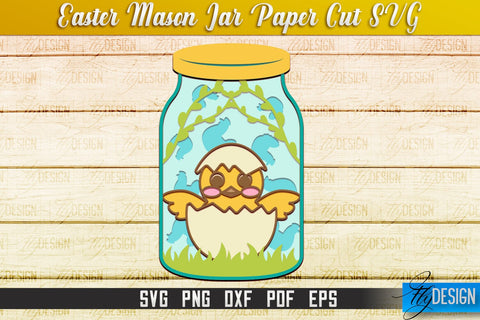 Easter Mason Jar SVG | Kitchen Design | SVG File SVG Fly Design 