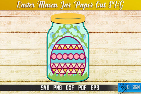 Easter Mason Jar SVG | Kitchen Design | SVG File SVG Fly Design 