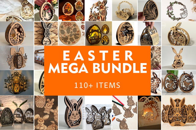 Easter MEGA Bundle SVG LaserCutano 