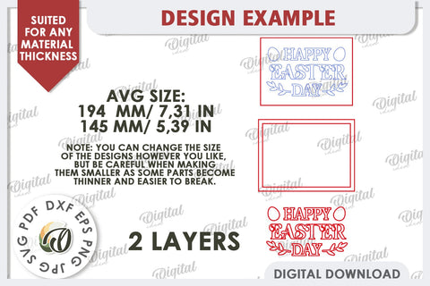 Easter Mini Sign Laser Cut. Easter Decor. Easter Sign SVG SVG Evgenyia Guschina 