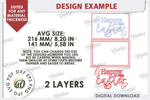 Easter Mini Sign Laser Cut. Easter Decor. Easter Sign SVG SVG Evgenyia Guschina 
