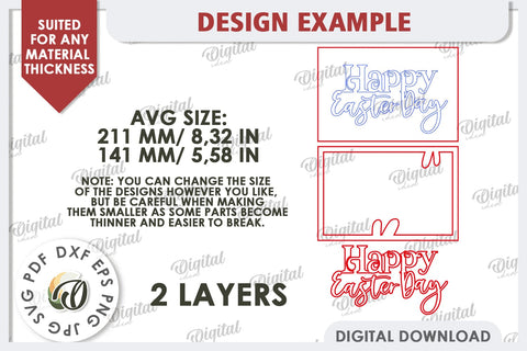 Easter Mini Sign Laser Cut. Easter Decor. Easter Sign SVG SVG Evgenyia Guschina 