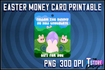 Easter Money Card PNG Design | Easter Money Holder | Happy Easter PNG Sublimation The T Store Design 