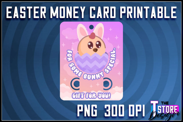 Easter Money Card PNG Design | Easter Money Holder | Happy Easter PNG Sublimation The T Store Design 