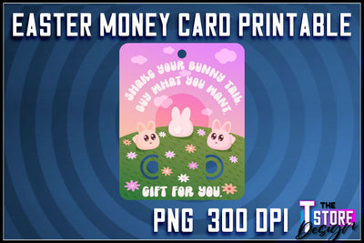 Easter Money Card PNG Design | Easter Money Holder | Happy Easter PNG Sublimation The T Store Design 